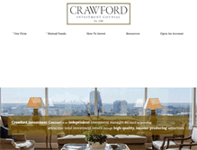 Tablet Screenshot of crawfordinvestmentfunds.com
